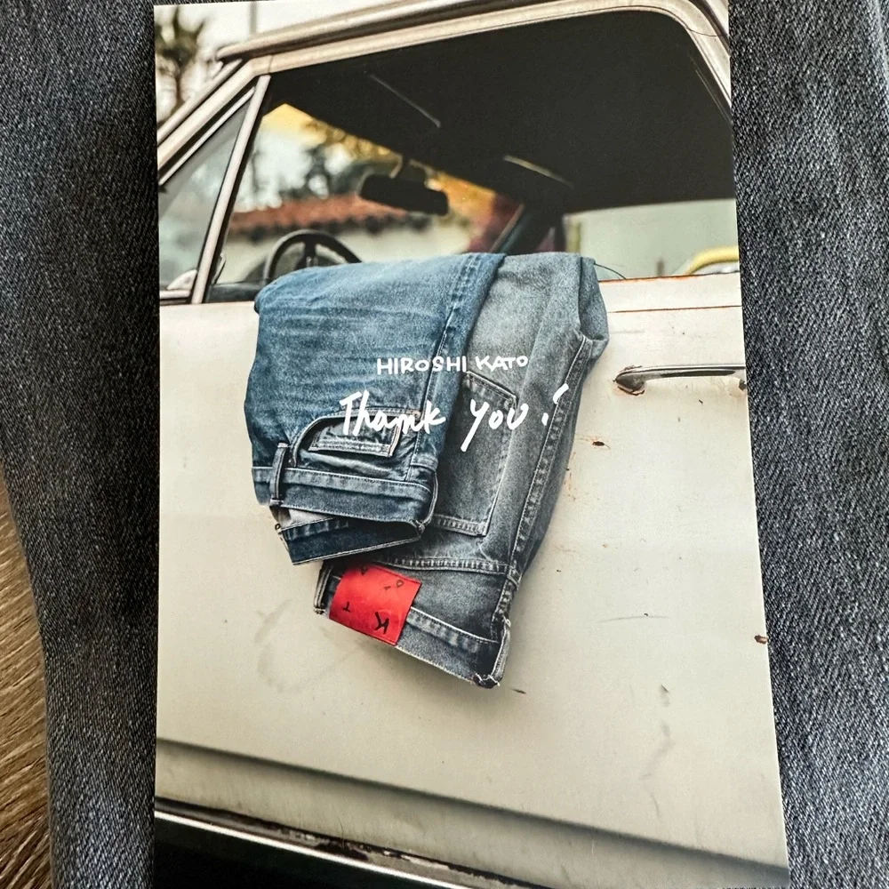 NEW hiroshi kato scissors slim tapered selvedge jeans cole wash black size 31